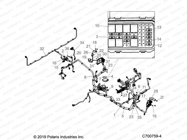 ELECTRICAL | ELECTRICAL, WIRE HARNESS - R20RRE99AA/AF/AP/AX/A9/BA/BF/BP/BX/B9 (C700759-4)