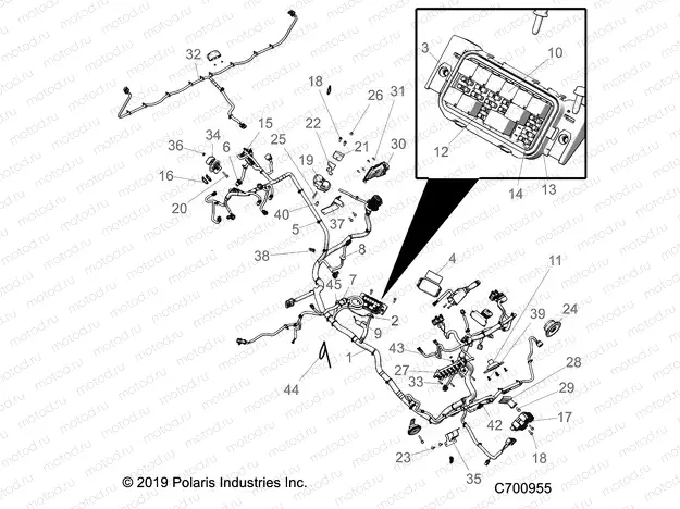 ELECTRICAL | ELECTRICAL, WIRE HARNESS - R20RRE99F1/F9/FK/S99C1/C9/CK/F1/F9/FK (C700341)