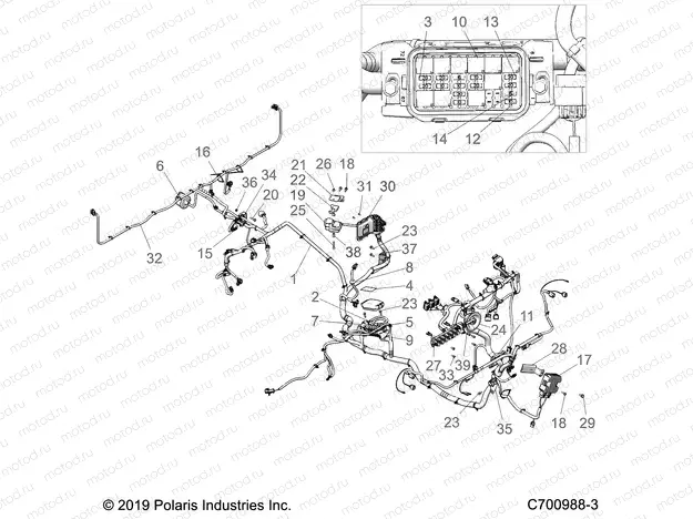 ELECTRICAL | ELECTRICAL, WIRE HARNESS - R20RRE99J1 (C700988-3)
