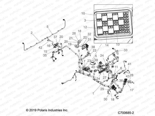 ELECTRICAL | ELECTRICAL, WIRE HARNESS - R20RRF99AV/BV (C700685-2)