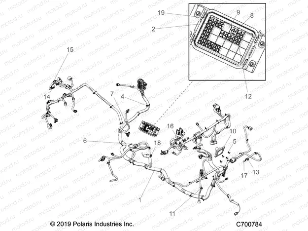 ELECTRICAL | ELECTRICAL, WIRE HARNESS - R20RRY99A9/AA/AF/AP/AX/B9/BA/BF/BP/BX (C700784)