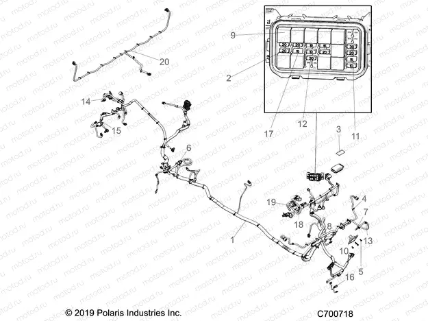 ELECTRICAL | ELECTRICAL, WIRE HARNESS - R20RSB99/A/B (C700718)