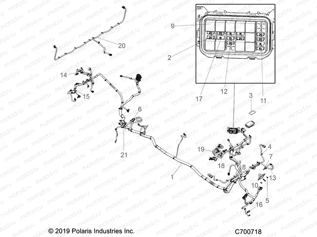 ELECTRICAL | ELECTRICAL, WIRE HARNESS - R20RSB99A/B (C700718)