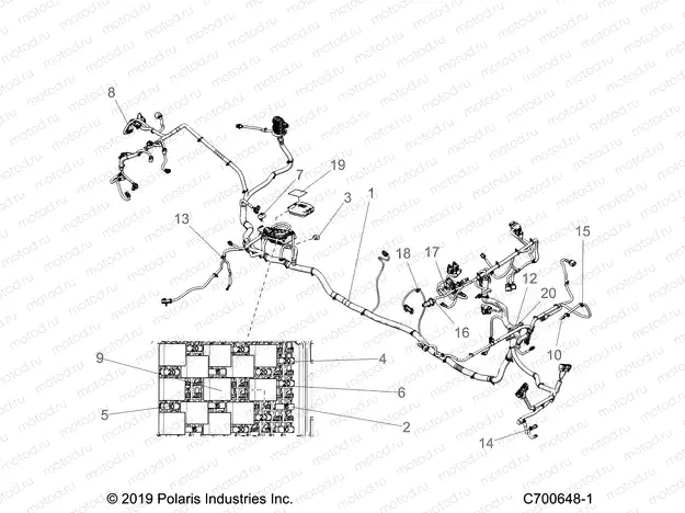 ELECTRICAL | ELECTRICAL, WIRE HARNESS - R20RSK99AA/AX/A9/AP/BA/BX/B9/BP (C700648-1)