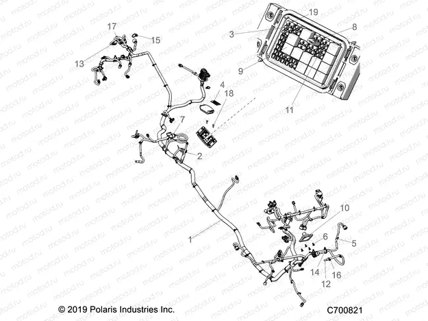 ELECTRICAL | ELECTRICAL, WIRE HARNESS - R20RSY99A9/AA/AP/AX/B9/BA/BP/BX (C700821)