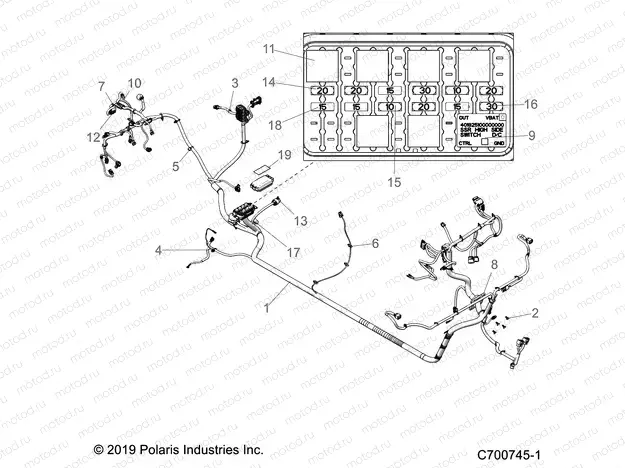 ELECTRICAL | ELECTRICAL, WIRE HARNESS - R20T6A99A1/E99A9/AM (C700745-1)