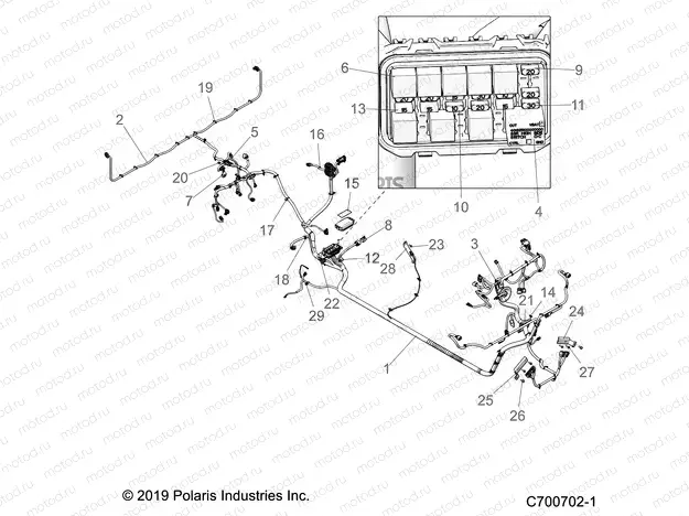 ELECTRICAL | ELECTRICAL, WIRE HARNESS - R20T6U99AM/AS/BM/BS (C700702-1)