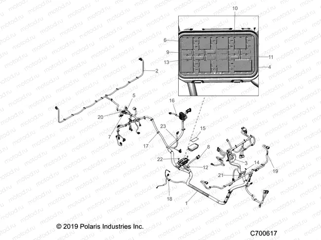 ELECTRICAL | ELECTRICAL, WIRE HARNESS - R20TAA99A1/A7/B1/B7/E99A1/A7/A9/AM/AS/AZ/B1/B7/B9/BM/BS/BZ (C700617)