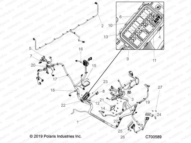 ELECTRICAL | ELECTRICAL, WIRE HARNESS - R20TAU99AS/AM/AZ/BS/BM/BZ (C700589)