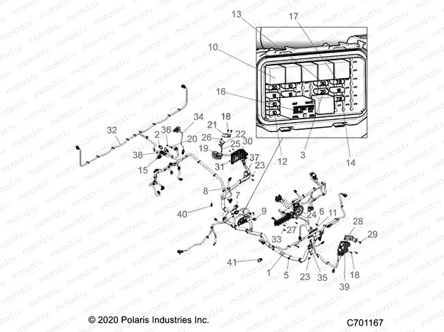 ELECTRICAL | ELECTRICAL, WIRE HARNESS - R21RRE99A9/AC/AP/AW/B9/BC/BP/BW (C701167)