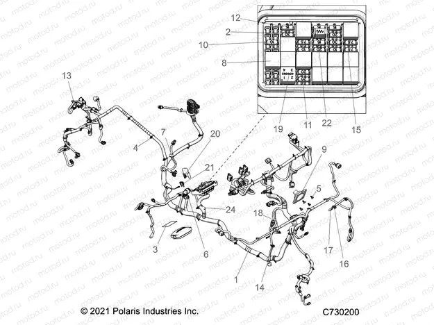 ELECTRICAL | ELECTRICAL, WIRE HARNESS - R22RRU99A9/AC/AM/AS/B9/BC/BS/BM (C730200)