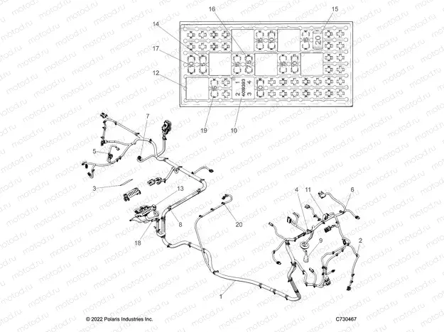 ELECTRICAL | ELECTRICAL, WIRE HARNESS - R23M4A57B1 (C730467)