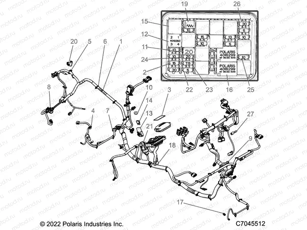 ELECTRICAL | ELECTRICAL, WIRE HARNESS -R23RRRED4JA (C7045512)