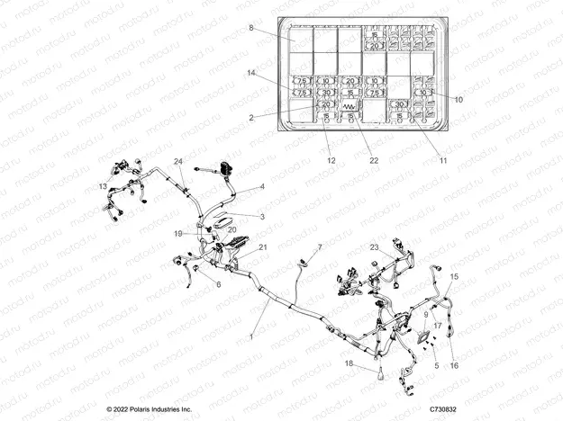 ELECTRICAL | ELECTRICAL, WIRE HARNESS - R23RSU99A9/AJ/AK/AX/B9/BJ/BK/BX (C730832)