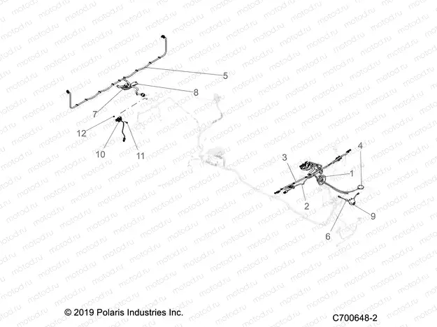 ELECTRICAL | ELECTRICAL, WIRE HARNESS RIDE COMMAND, USB, BOX- R20RSK99AA/AX/A9/AP (C700648-2)