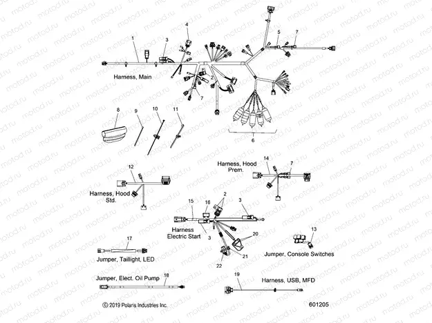 ELECTRICAL | ELECTRICAL, WIRE HARNESS - S20EHM8PS ALL OPTIONS (601205)