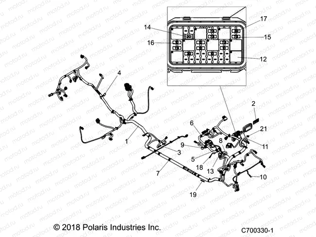 ELECTRICAL | ELECTRICAL, WIRE HARNESS - Z19VFK99LK (C700330-1)