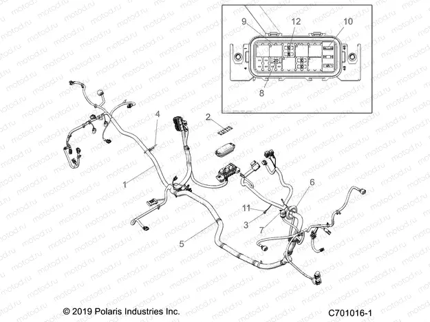 ELECTRICAL | ELECTRICAL, WIRE HARNESS - Z20A5A87B2 (C701016-1)