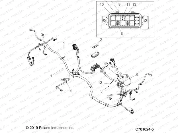 ELECTRICAL | ELECTRICAL, WIRE HARNESS - Z20A5E87BP/BK/BX (C701024-5)