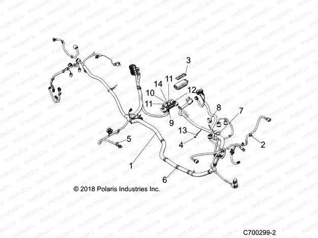 ELECTRICAL | ELECTRICAL, WIRE HARNESS - Z20ASE99AH/LH (C700299-2)