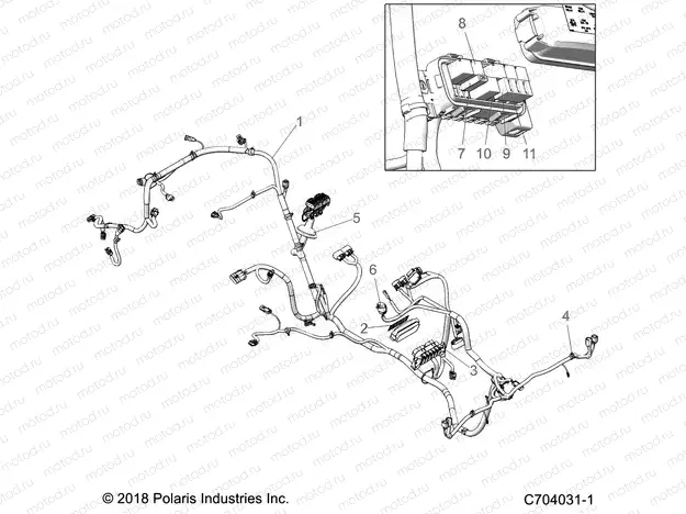 ELECTRICAL | ELECTRICAL, WIRE HARNESS - Z20CHA57K2 (C704031-1)