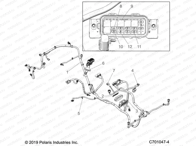 ELECTRICAL | ELECTRICAL, WIRE HARNESS - Z20CHE57AM (C701047-4)