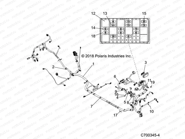 ELECTRICAL | ELECTRICAL, WIRE HARNESS - Z20N4M99AL (C700345-3)