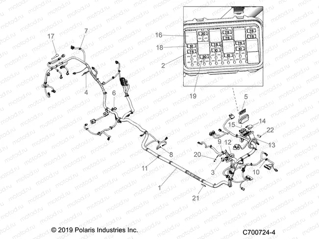 ELECTRICAL | ELECTRICAL, WIRE HARNESS - Z20P4E92AC (C700724-4)