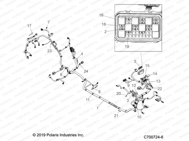 ELECTRICAL | ELECTRICAL, WIRE HARNESS - Z20P4E92BC/F92AC (C700724-6)