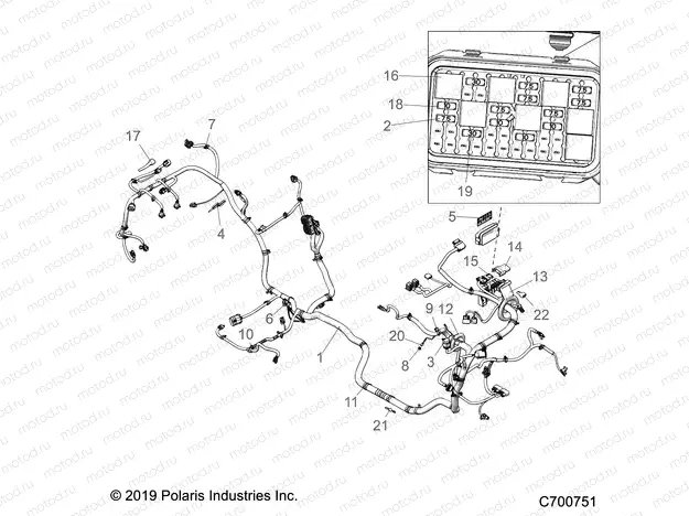 ELECTRICAL | ELECTRICAL, WIRE HARNESS - Z20PAE92AC (C700751)