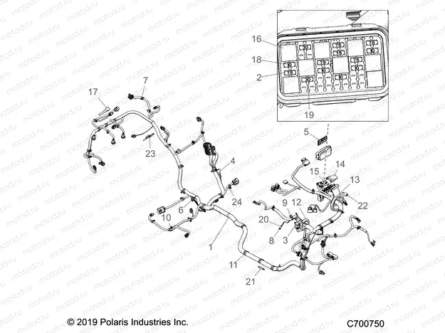ELECTRICAL | ELECTRICAL, WIRE HARNESS - Z20PAE92BC/F92AC/F92LC (C700750)
