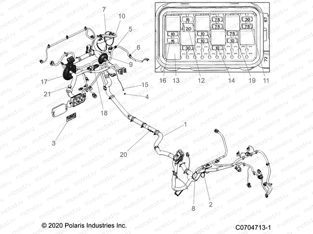 ELECTRICAL | ELECTRICAL, WIRE HARNESS - Z21A5P87B5/K87B4(C701024-5)