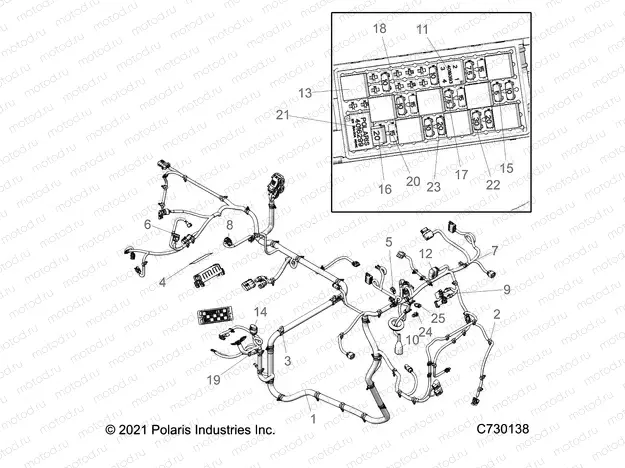 ELECTRICAL | ELECTRICAL, WIRE HARNESSE - R22MAU57B5 (C730138)