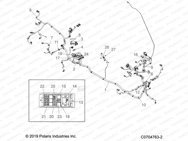 ELECTRICAL | ELECTRICAL, WIRE HARNESSES - D20BEPD4B4 (C700505-7)