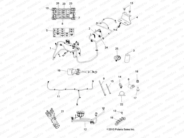 ELECTRICAL | ELECTRICAL, WIRE HARNESSES - R11RC08GA/GH/FA/FH (49RGRHARNESS11EV)