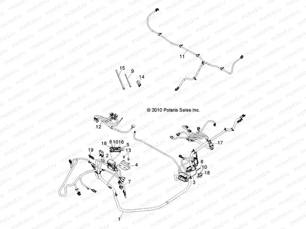 ELECTRICAL | ELECTRICAL, WIRE HARNESSES - R11RH50AG/AH/AR (49RGRHARNESS11500EFI)