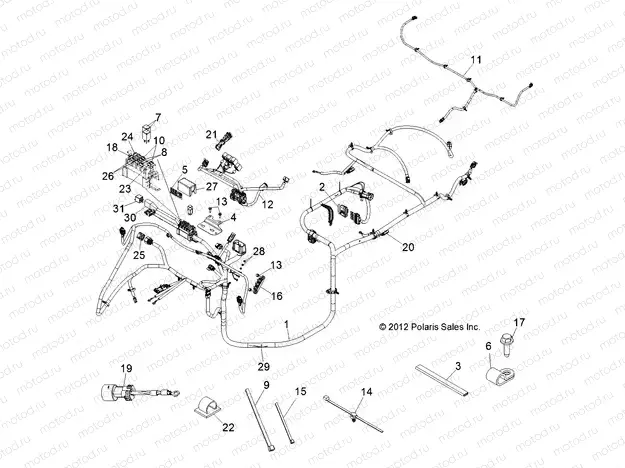 ELECTRICAL | ELECTRICAL, WIRE HARNESSES - R13RC08GA/GH/FA/FH (49RGRHARNESS12EV)