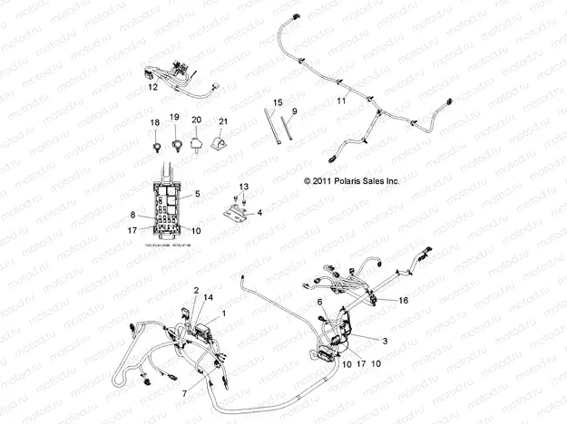 ELECTRICAL | ELECTRICAL, WIRE HARNESSES - R13WH50AG/AH/AR/AX (49RGRHARNESS12500CREW)