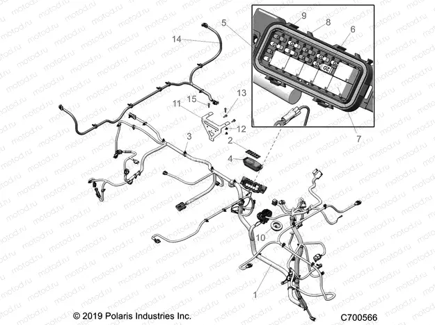 ELECTRICAL | ELECTRICAL, WIRE HARNESSES - R20M4A57B1/B9/EBH (C700566)