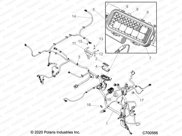 ELECTRICAL | ELECTRICAL, WIRE HARNESSES - R20M4A57B1/B9/EBH (C700566)