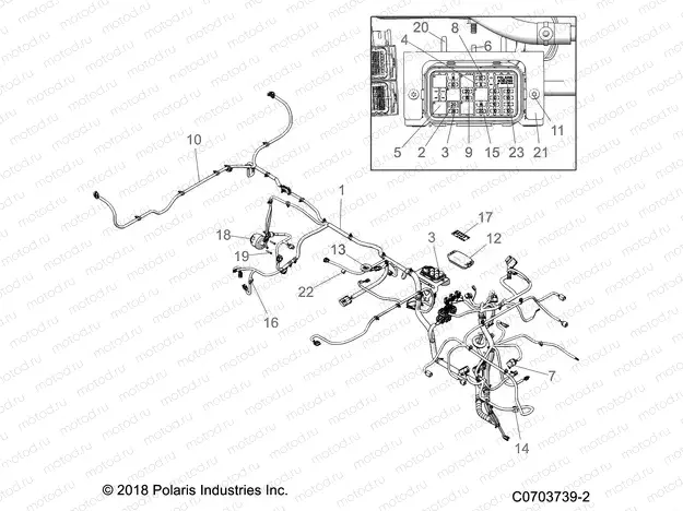ELECTRICAL | ELECTRICAL, WIRE HARNESSES - R20MAA57K1 (C0703739-2)