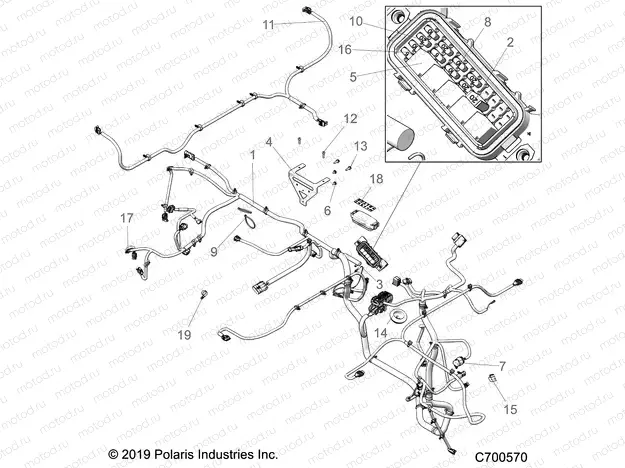 ELECTRICAL | ELECTRICAL, WIRE HARNESSES - R21MAA50J7 (C700570)