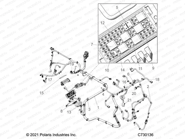 ELECTRICAL | ELECTRICAL, WIRE HARNESSES - R22MAA57B1 (C730136)