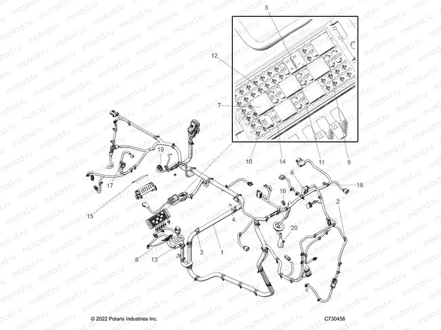 ELECTRICAL | ELECTRICAL, WIRE HARNESSES - R23MAA57B1 (C730456)
