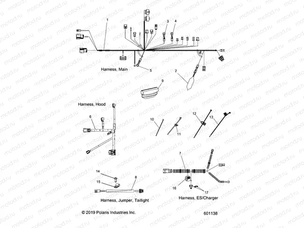 ELECTRICAL | ELECTRICAL, WIRING HARNESSES - S20CED5BSL/BSU (601138)