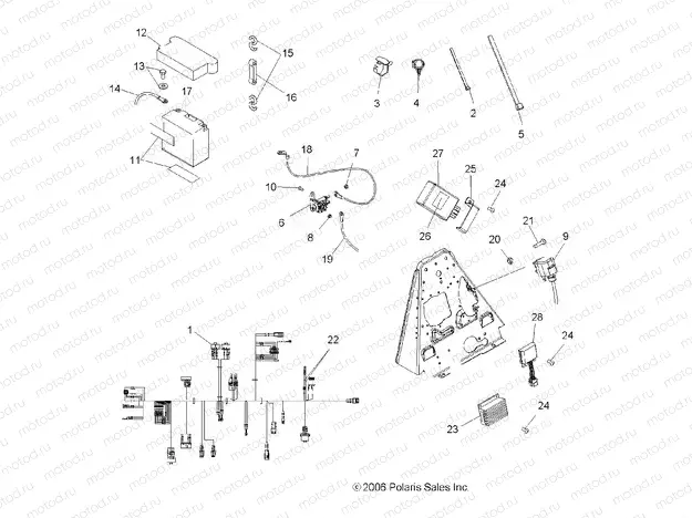 ELECTRICAL/TAILLIGHT - A07BA50FA (49ATVELECT07SCRMIN) | ELECTRICAL/TAILLIGHT - A07BA50FA (49ATVELECT07SCRMIN)