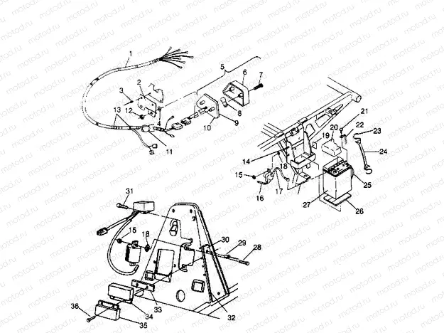 ELECTRICAL/TAILLIGHT ASSEMBLY  2X4 300 W957530 (4930053005C003) | ELECTRICAL/TAILLIGHT ASSEMBLY  2X4 300 W957530 (4930053005C003)