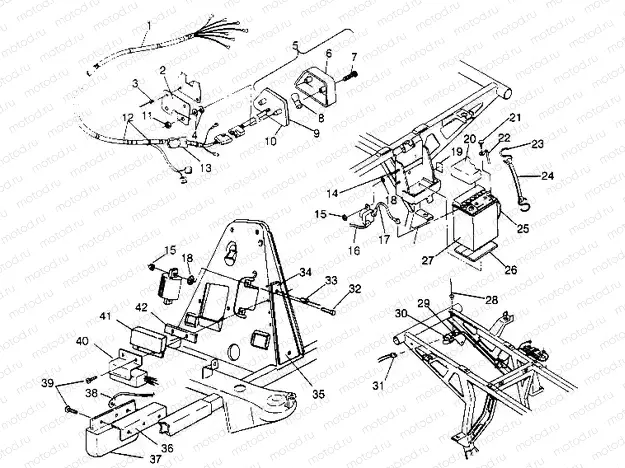 ELECTRICAL/TAILLIGHT ASSEMBLY 2x4 400L W947540 (4926752675C005) | ELECTRICAL/TAILLIGHT ASSEMBLY 2x4 400L W947540 (4926752675C005)