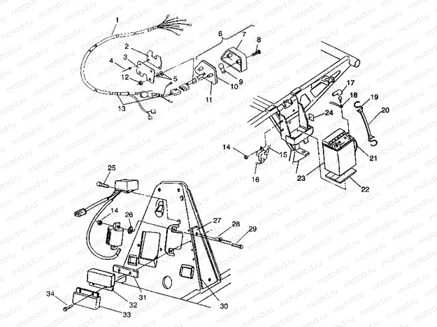 ELECTRICAL/TAILLIGHT ASSEMBLY 4X4 250 W938127 (4924042404033A) | ELECTRICAL/TAILLIGHT ASSEMBLY 4X4 250 W938127 (4924042404033A)