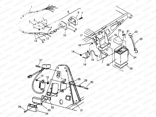 ELECTRICAL/TAILLIGHT ASSEMBLY 4x4 300 W948130 (4926762676C009) | ELECTRICAL/TAILLIGHT ASSEMBLY 4x4 300 W948130 (4926762676C009)